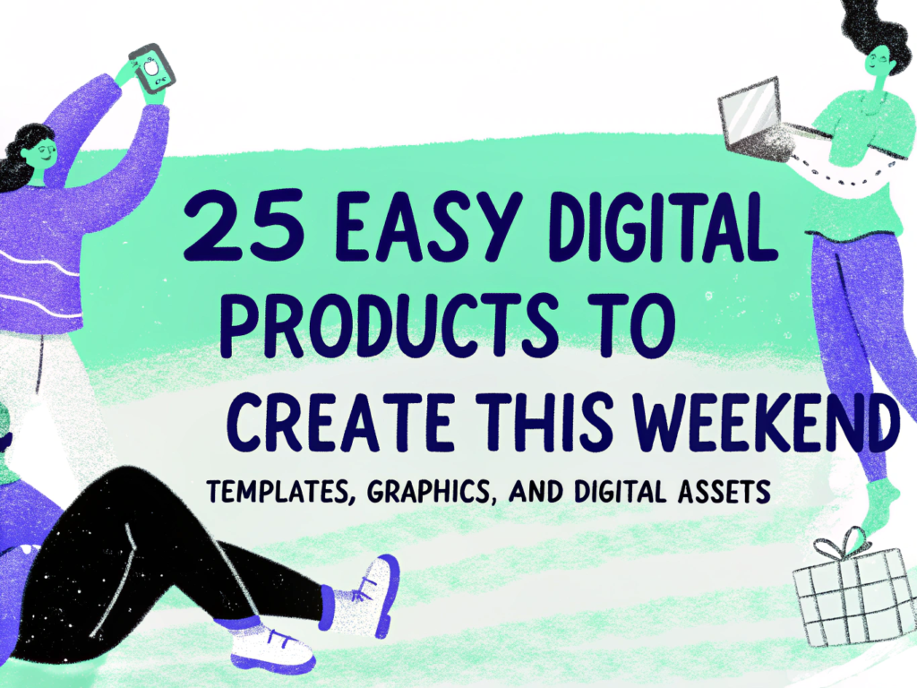 25+ Easy Digital Products to Create This Weekend