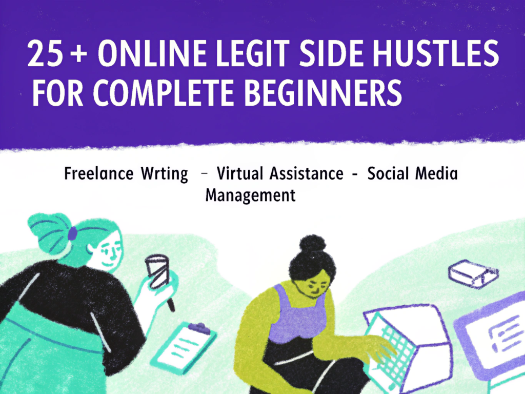 25+ Legit Side Hustles for Complete Beginners (With Real Sites to Apply)